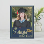 Casual Script |Vertragspartei für den Foto Einladung (Stehend Vorderseite)