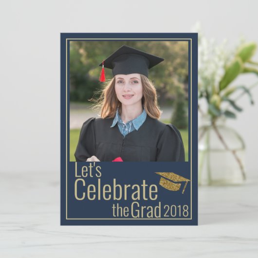 Casual Script |Vertragspartei für den Foto Einladung (Stehend Vorderseite)