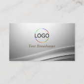 Casual Silver geschliffene Dekoration hinzufügen L Visitenkarte (Vorderseite)