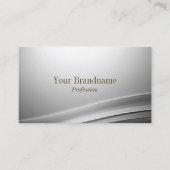 Casual Silver geschliffene Dekoration mit Logo und Visitenkarte (Vorderseite)