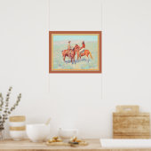 "Casuals on Range" von Frederic Remington Poster (Küche)