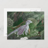 CasualStrollElf&Dragon Postcard Postkarte (Vorne/Hinten)