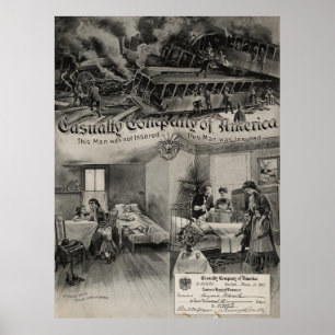 Casualty Company von Amerika [1907] Poster
