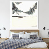 Casuarina Trees Long Island Bahamas Leinwanddruck (Insitu (Schlafzimmer))
