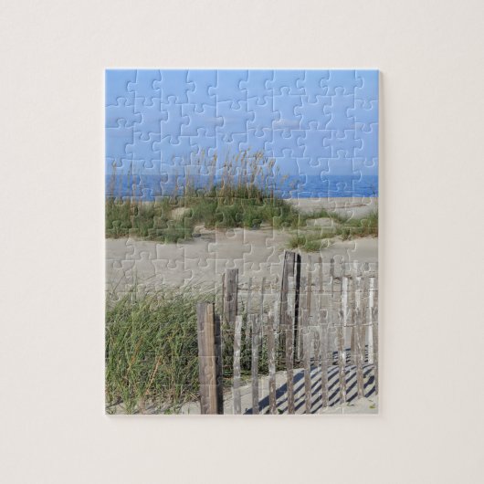 Caswell Strand, NC-Land und Meerblick Puzzle (Vertikal)
