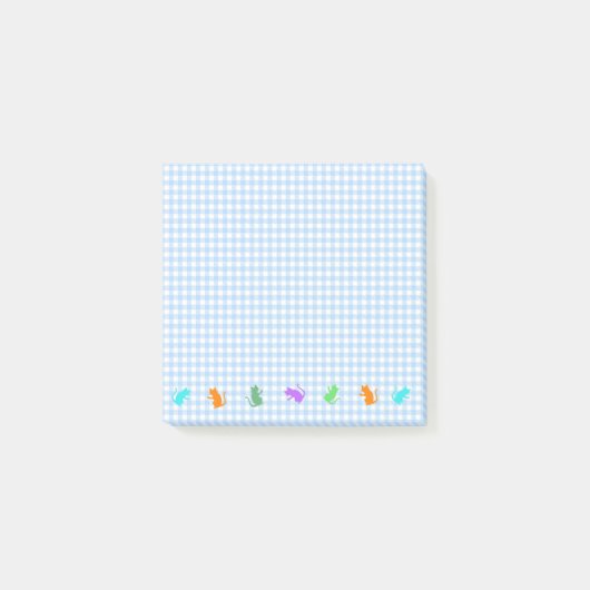 CAT＆チェック（ブルー）    ポストイット POST-IT KLEBEZETTEL (Vorderseite)