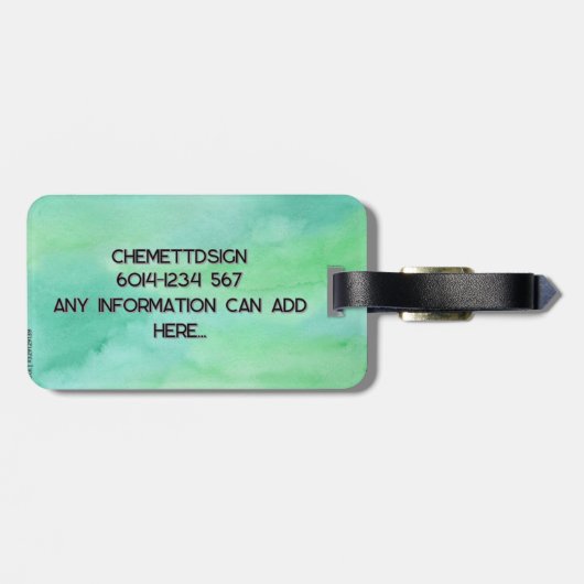 Cat 01 Kids Gepäckanhänger (Rückseite horizontal)