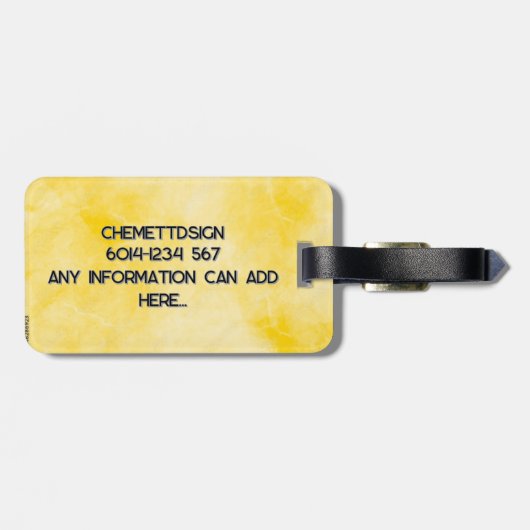 Cat 03 Kids Gepäckanhänger (Rückseite horizontal)