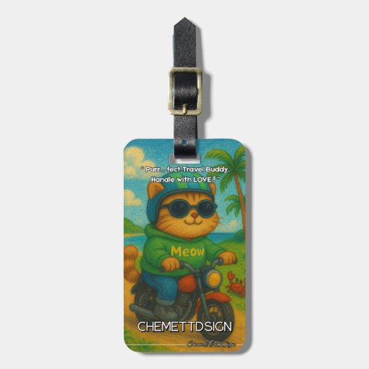 Cat 05 Kids Gepäckanhänger (Vorderseite vertikal)