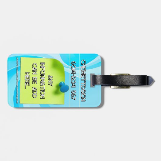 Cat 05 Kids Gepäckanhänger (Rückseite horizontal)