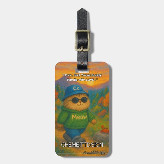 Cat 06 Kids Gepäckanhänger (Vorderseite vertikal)