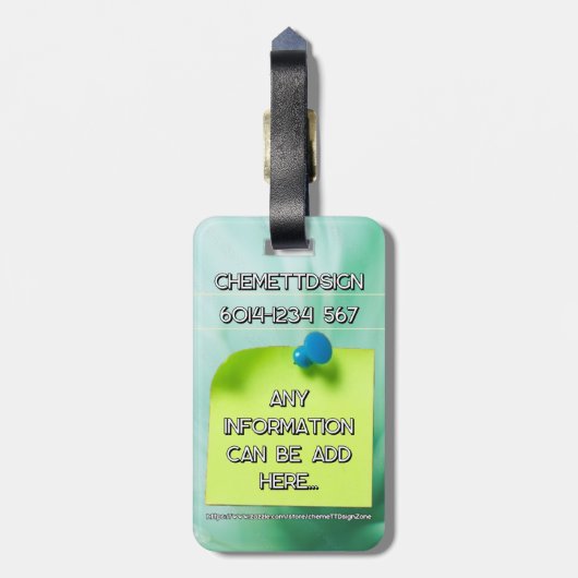 Cat 06 Kids Gepäckanhänger (Rückseite vertikal)