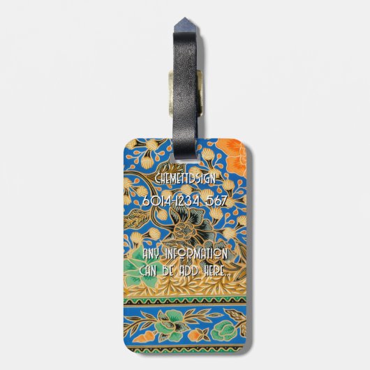 Cat 09 Kids Gepäckanhänger (Rückseite vertikal)