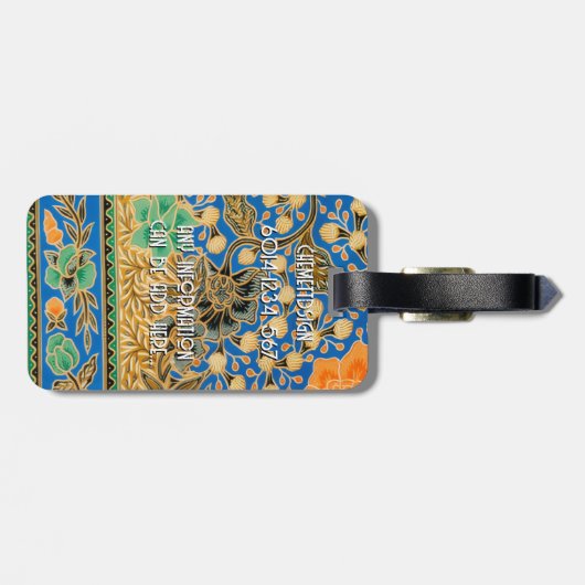 Cat 09 Kids Gepäckanhänger (Rückseite horizontal)