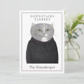 CAT-12x18-Flachkarte "HOUSEKEEPER" + Text Feiertagskarte (Stehend Vorderseite)