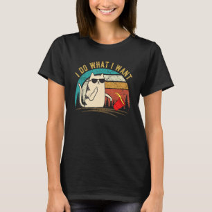 Cat 2022 Women Men I Do I What I Woll Cat T-Shirt