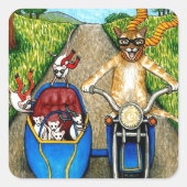 CAT 384 QUADRATISCHER AUFKLEBER (Vorderseite)