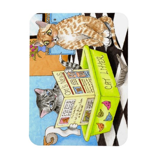 Cat 464 komisches Flexi Magnet (Vertikal)