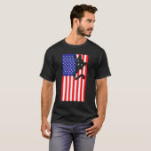 Cat 4th Of July US Flag Patriotic American 1 T-Shirt (Vorne ganz)