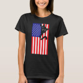 Cat 4th Of July US Flag Patriotic American 1 T-Shirt (Vorderseite)