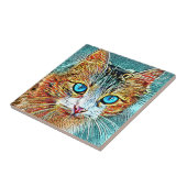 Cat 685 Turquoise Orange Fliese (Seite)