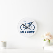 CAT 6 Champ Runde Wanduhr (Zuhause)
