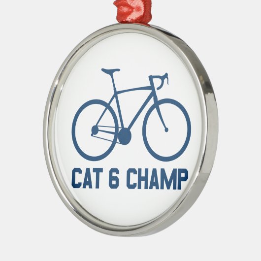 CAT 6 Champ Silbernes Ornament (Links)