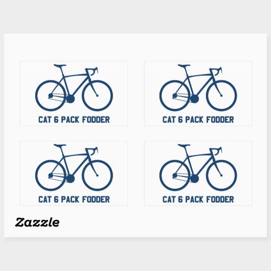 CAT 6-Pack-Futtermittel Rechteckiger Aufkleber (Blatt)