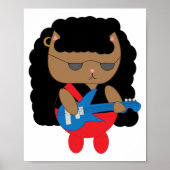 Cat 80er Heavy Metal Hair Band Bassist Poster (Vorne)