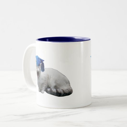 Cat Abschluss Tasse (Vorderseite Links)