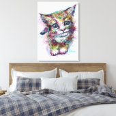 Cat abstrakt Fantasy Leinwanddruck (Insitu (Schlafzimmer))