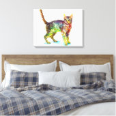 Cat abstrakt Fantasy Leinwanddruck (Insitu (Schlafzimmer))