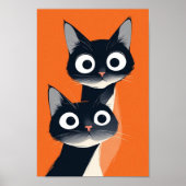CAT abstrakte Kunst Poster (Vorne)
