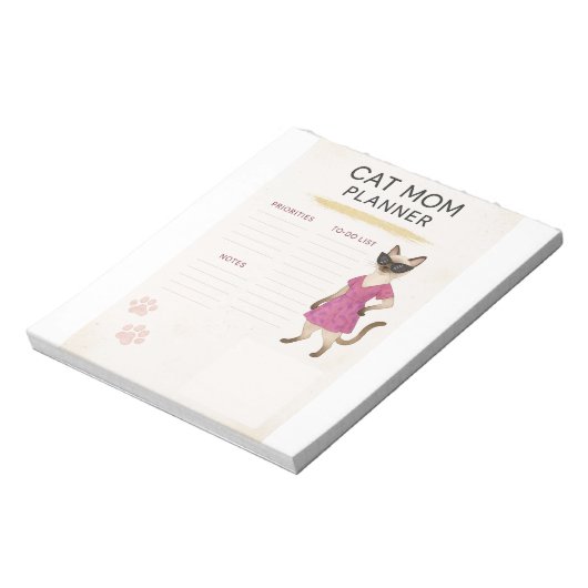 Cat activity notizblock (Rotiert)