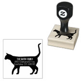 Cat Address-Briefmarke Gummistempel (Stempel)