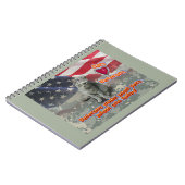 Cat Adoptiere Veteran für lebenslange Freundschaft Notizblock (Linke Seite)