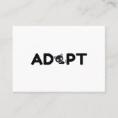 CAT ADOPTIERT VISITENKARTE (Vorderseite)