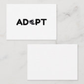 CAT ADOPTIERT VISITENKARTE (Vorne/Hinten)