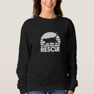 Cat-Adoption Vintag-Retro-Sunset-Rescue Sweatshirt