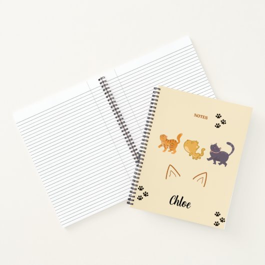 Cat Adventure Spiral Notebook Notizblock (Innenseite)