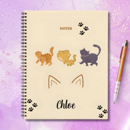 Cat Adventure Spiral Notebook Notizblock