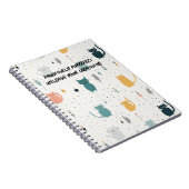 Cat Adventures Spiral-Bound Notebook Notizblock (Rechte Seite)