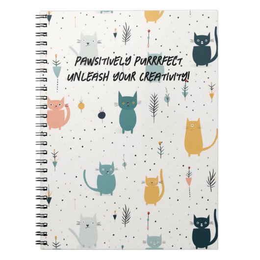 Cat Adventures Spiral-Bound Notebook Notizblock (Vorderseite)