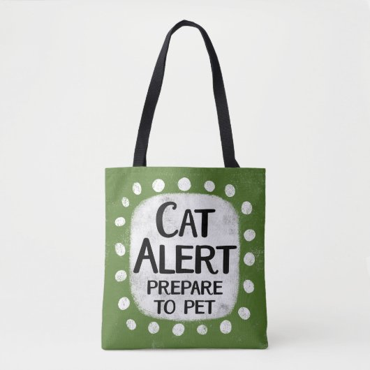 Cat Alert Tote Bag Tasche (Vorderseite)