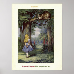 CAT-Alice im Wunderland Cheshire Poster