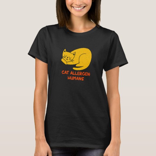 Cat Allergen Humans Cat Introvert Kitten Antisoci T-Shirt (Vorderseite)