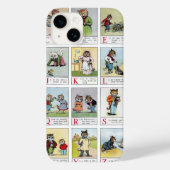 Cat Alphabet, Louis Wain Case-Mate iPhone Case (Rückseite)