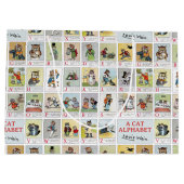 Cat Alphabet, Louis Wain Große Geschenktüte (Rückseite)