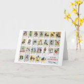 Cat Alphabet, Louis Wain Karte (Gelbe Blume)