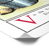 Cat Alphabet, Louis Wain Poster (Ecke)